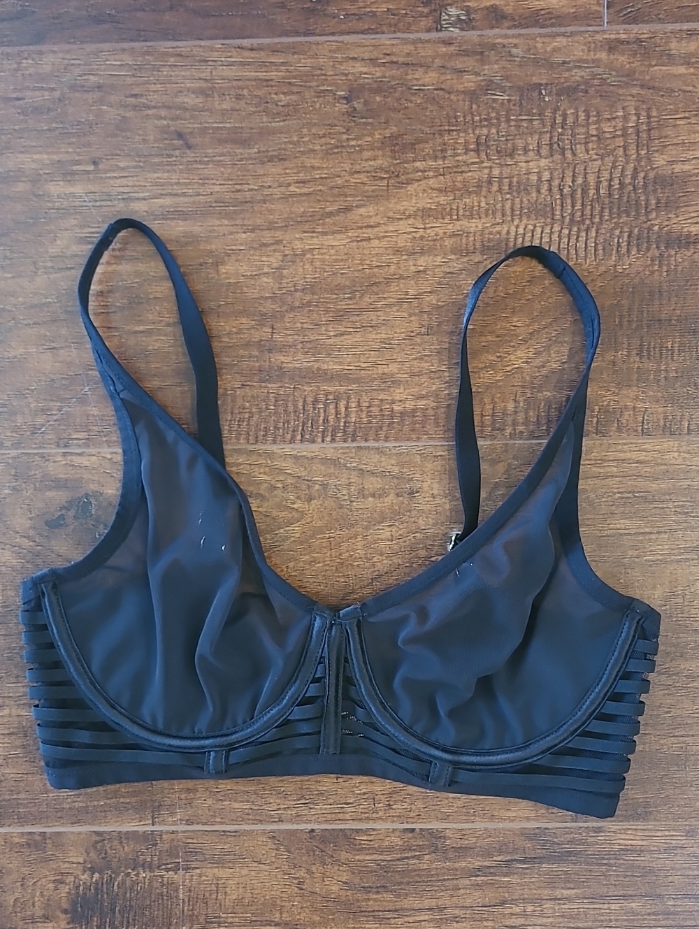 Victoria Secret Black Sheer Underwire Bra - Women Intimates Size S